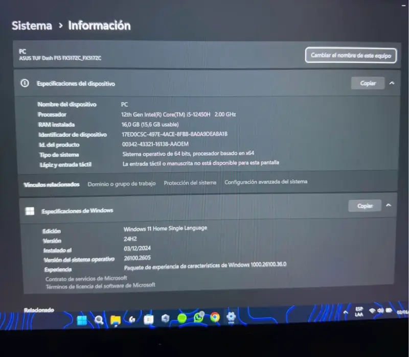 Laptop ASUS Tuf Dash F15 - 3