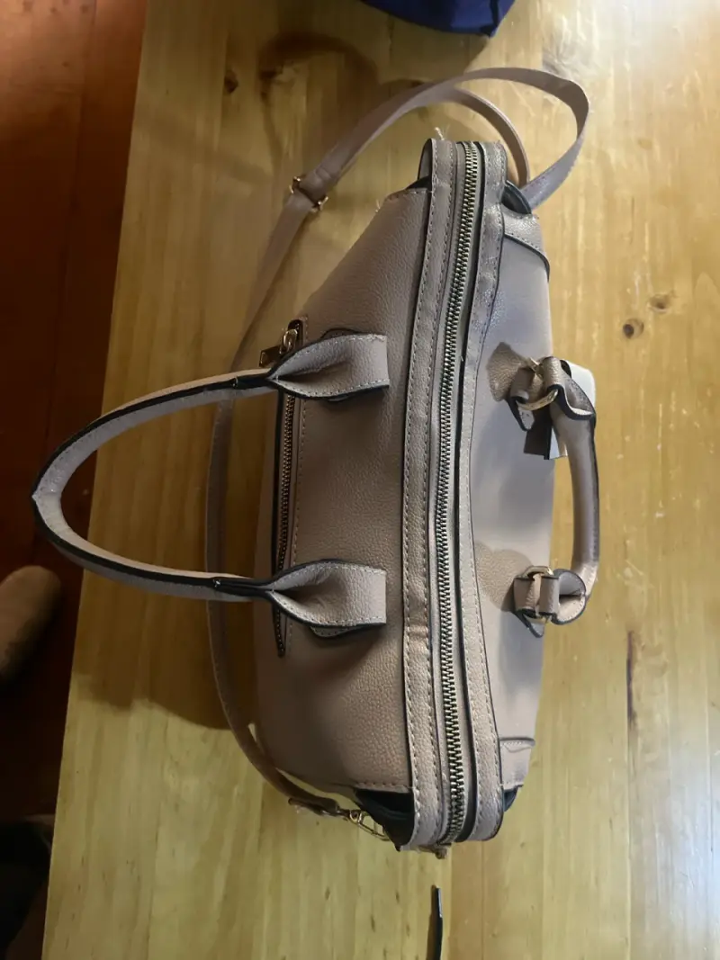 Cartera de cuero gris - 2