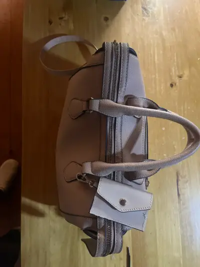 Cartera de cuero gris - miniatura 3