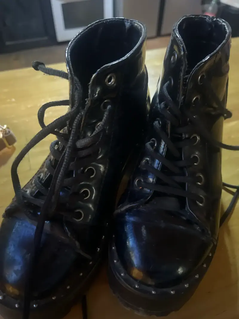 Botines negros con plataforma - 3