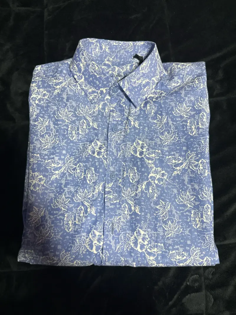 Camisa azul estampada Arrow - 2