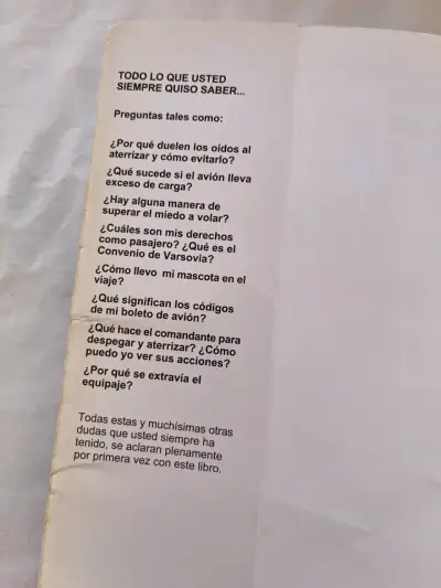 Libro Pasajero de Avión - miniatura 5