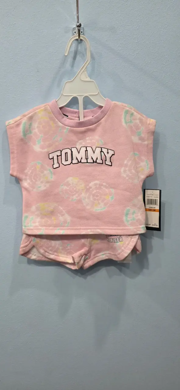 Conjunto infantil Tommy rosa - 1