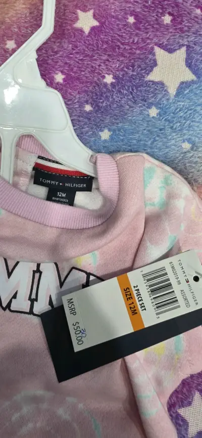 Conjunto infantil Tommy rosa - miniatura 4