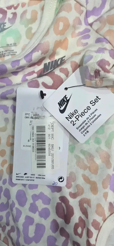 Conjunto Nike bebé estampado leopardo - miniatura 4