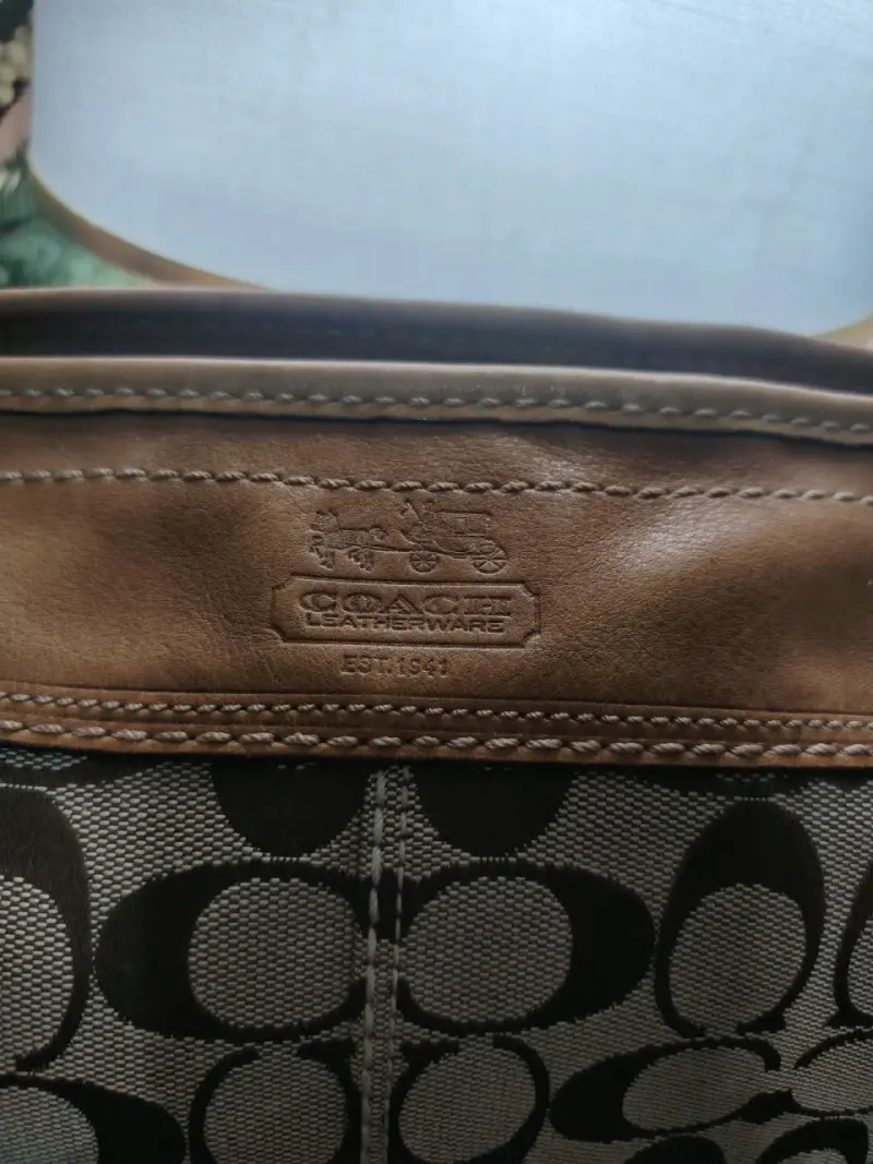 Cartera beige Coach - 5