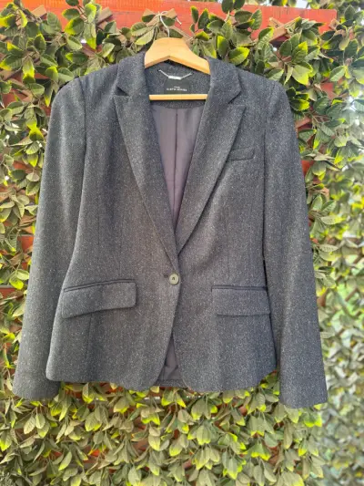 Blazer gris elegante - miniatura 1