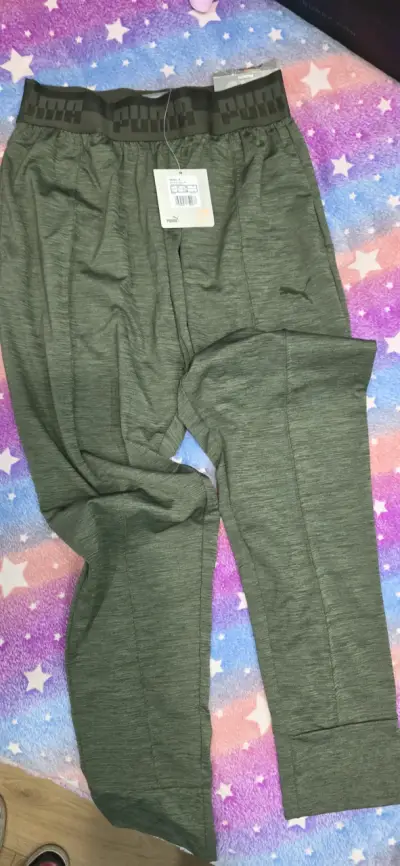 Pantalones deportivos verde Puma - miniatura 1
