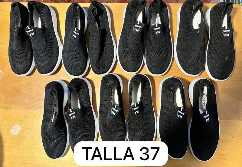 Lote zapatillas negras adulto - 3