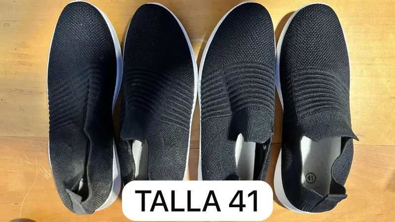 Lote zapatillas negras adulto - 4