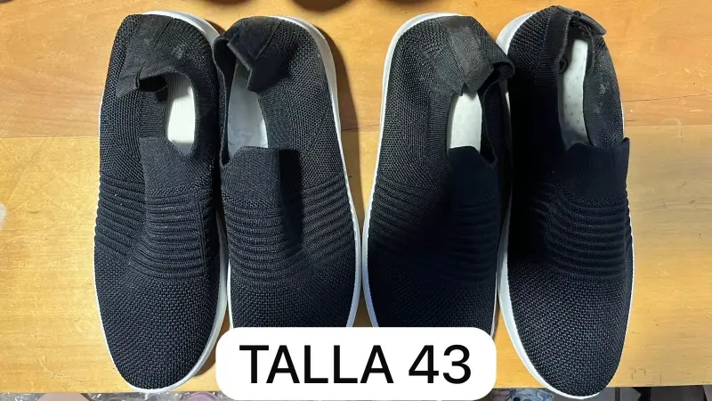 Lote zapatillas negras adulto - 6