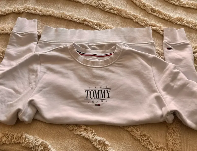 Polerón blanco Tommy Jeans - 1