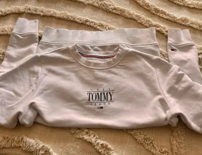 Polerón blanco Tommy Jeans - miniatura 1