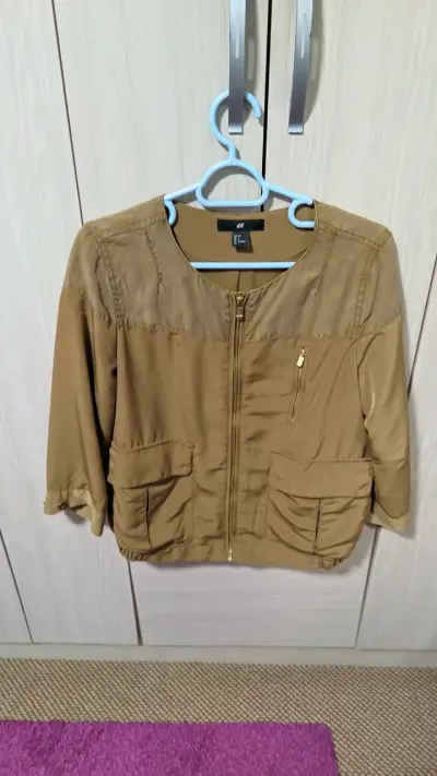 Chaqueta H&M café con bolsillos 36 - miniatura 1