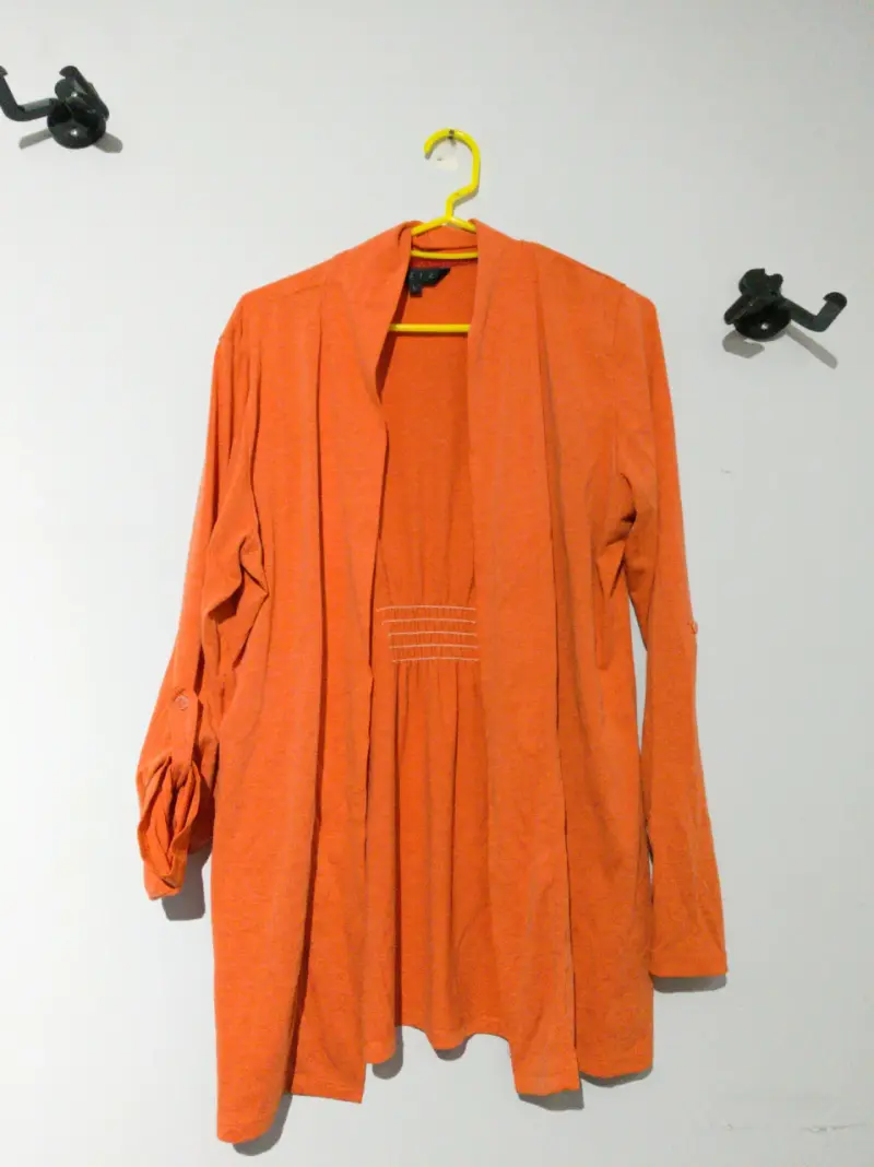 Kimono largo naranja - 1