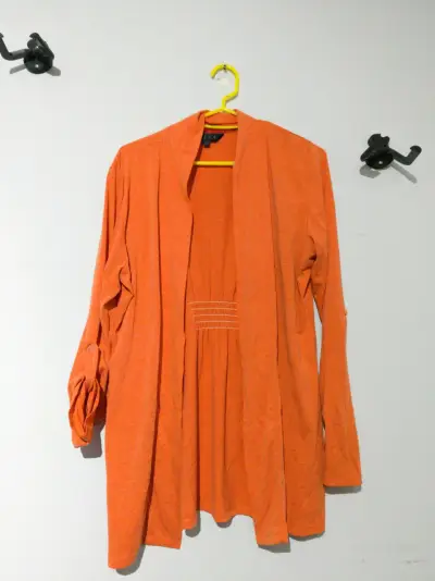 Kimono largo naranja - miniatura 1