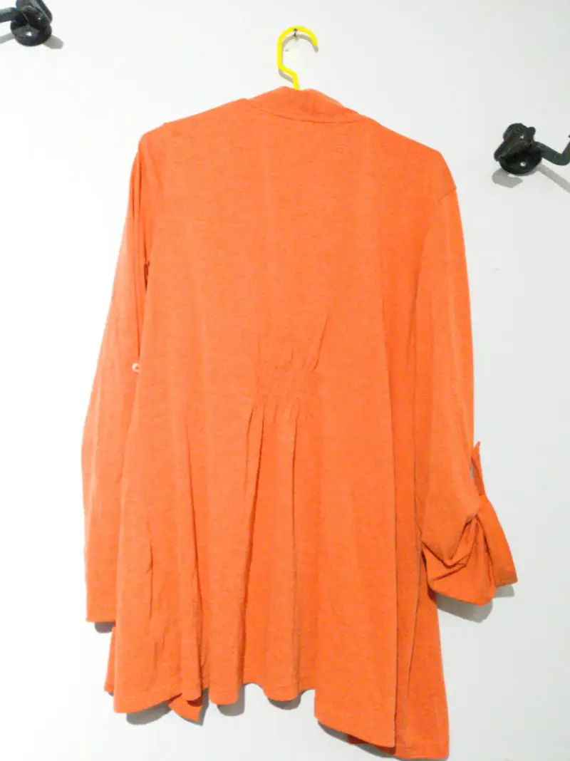 Kimono largo naranja - 2