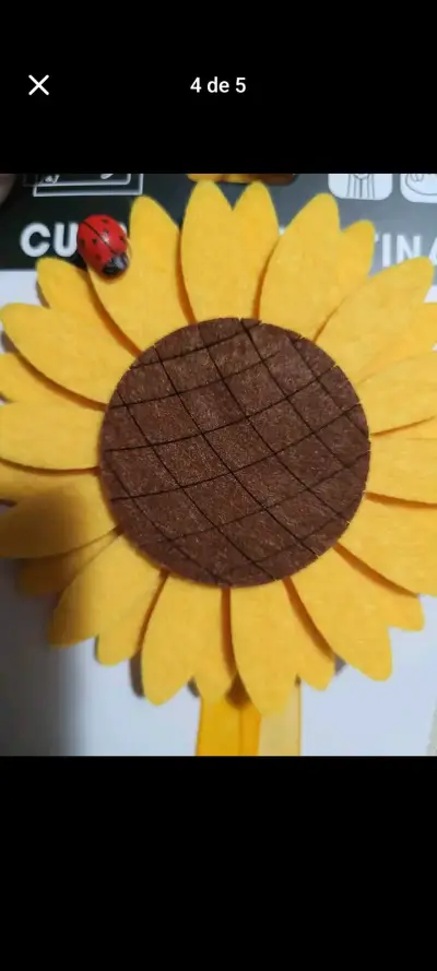 Toma cortina girasol imán el par - miniatura 4