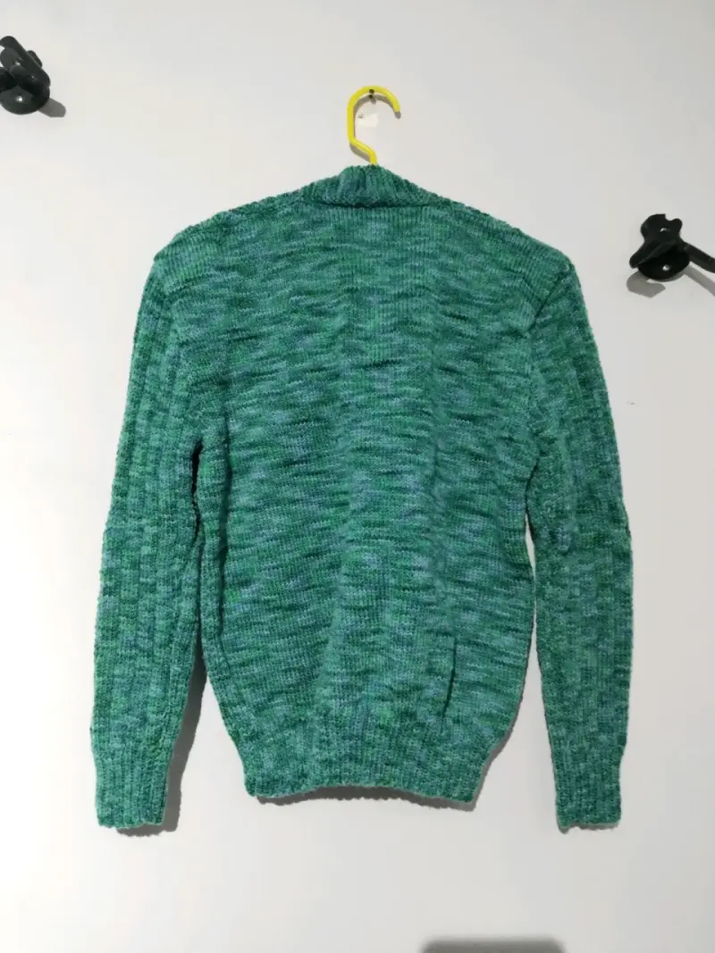 Chaleco de lana verde unisex - 2