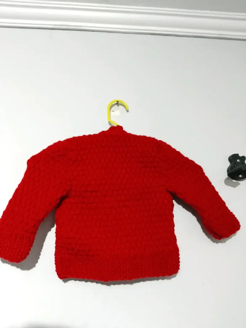 Chaleco tejido rojo para niñ@ - 2
