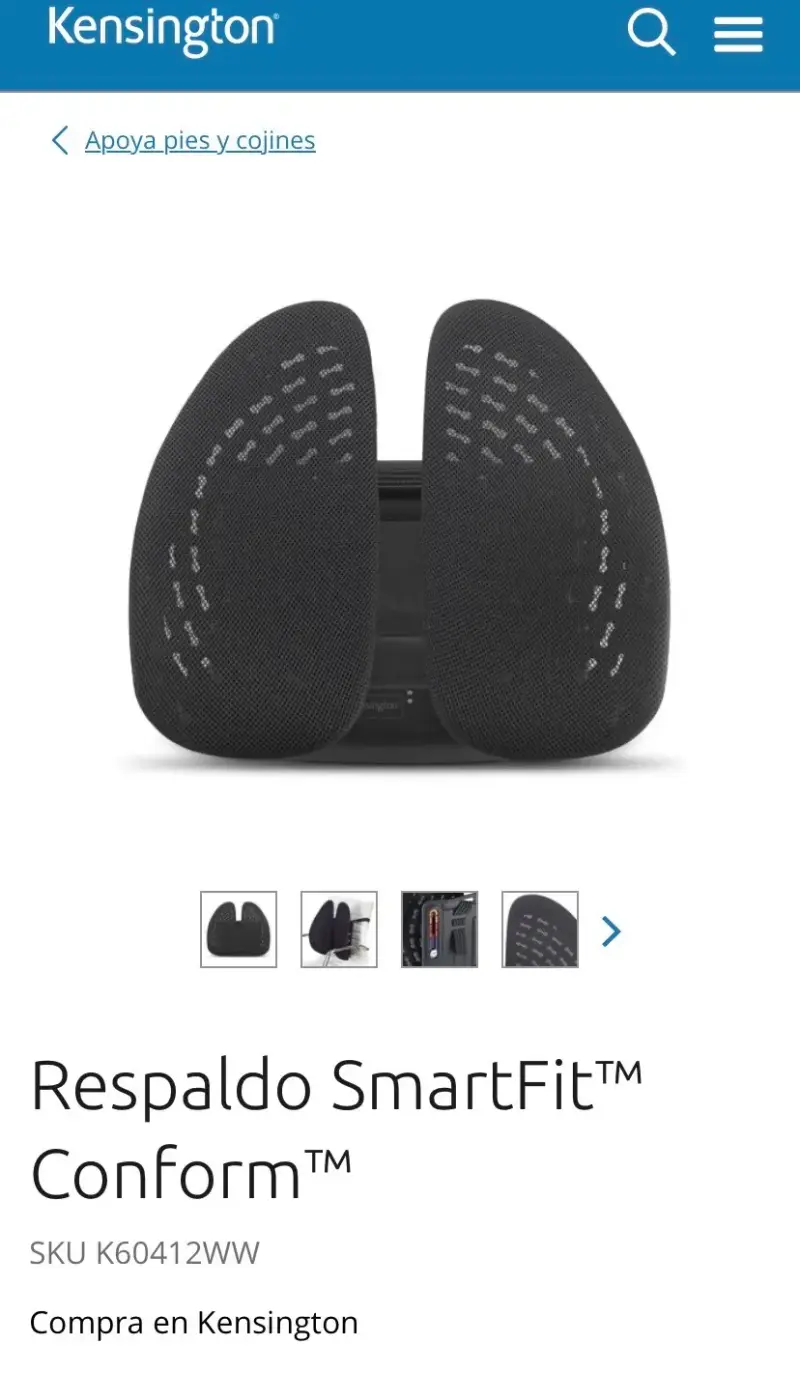 Respaldo ergonómico Kensington SmartFit - 2
