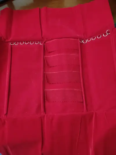 Estuche organizador rojo para joyas - miniatura 1