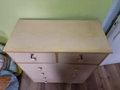 Cajonera de madera beige - miniatura 2