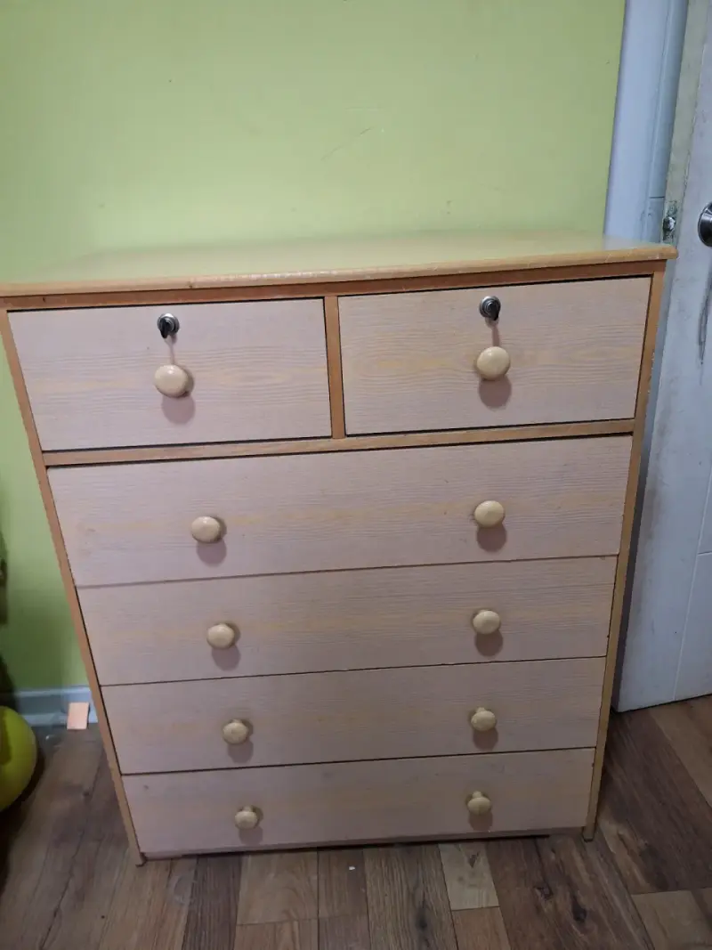 Cajonera de madera beige - 3