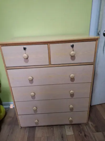 Cajonera de madera beige - miniatura 3