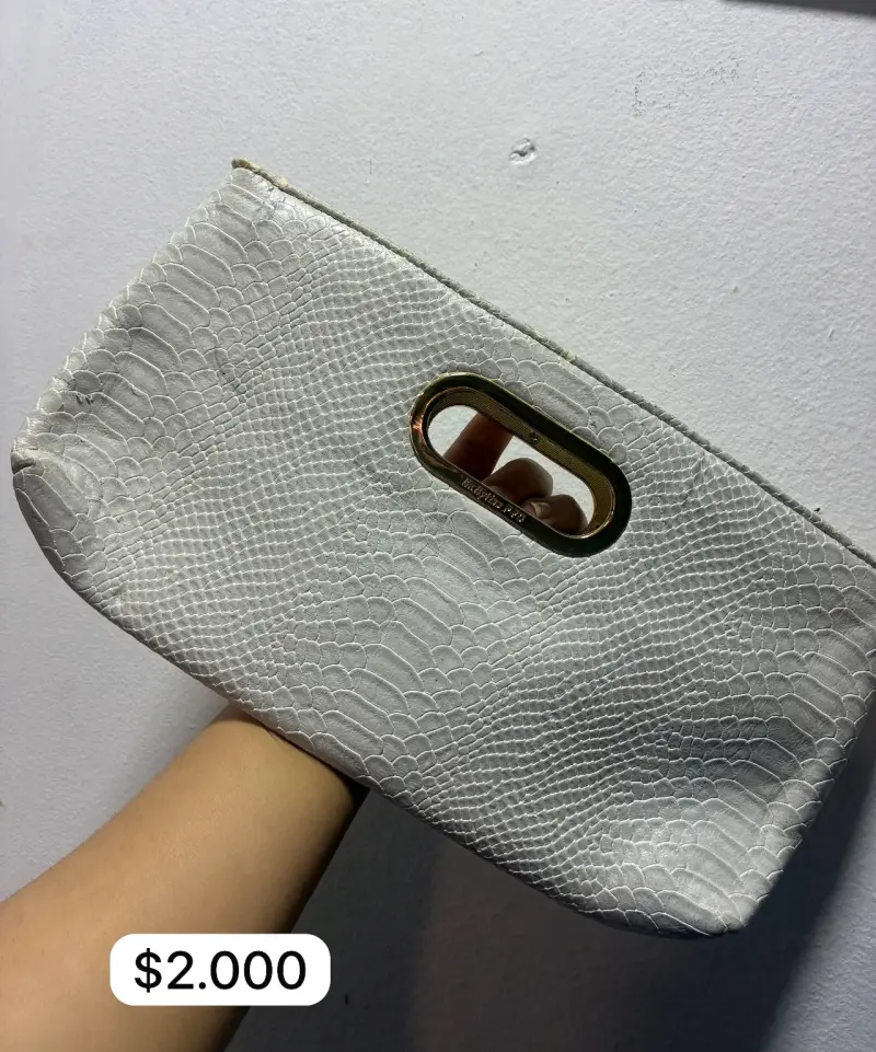 Cartera morada estampado serpiente - 2