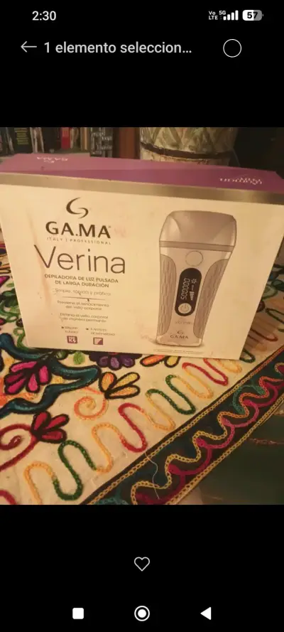 Depiladora Verina en caja - miniatura 3