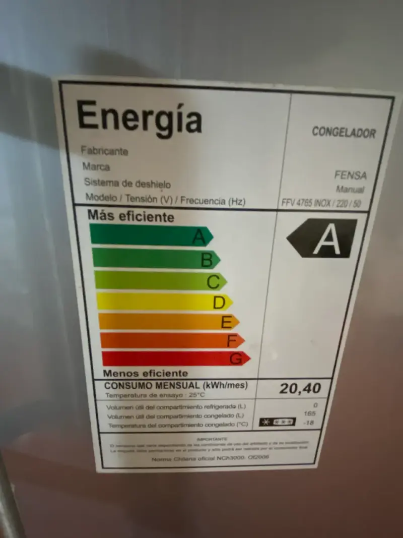 Congelador vertical gris - 4