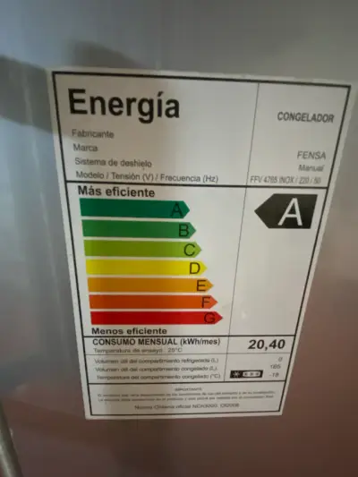 Congelador vertical gris - miniatura 4