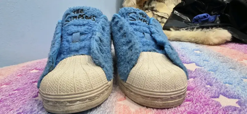 Zapatillas peludas azules Simpsons - 6