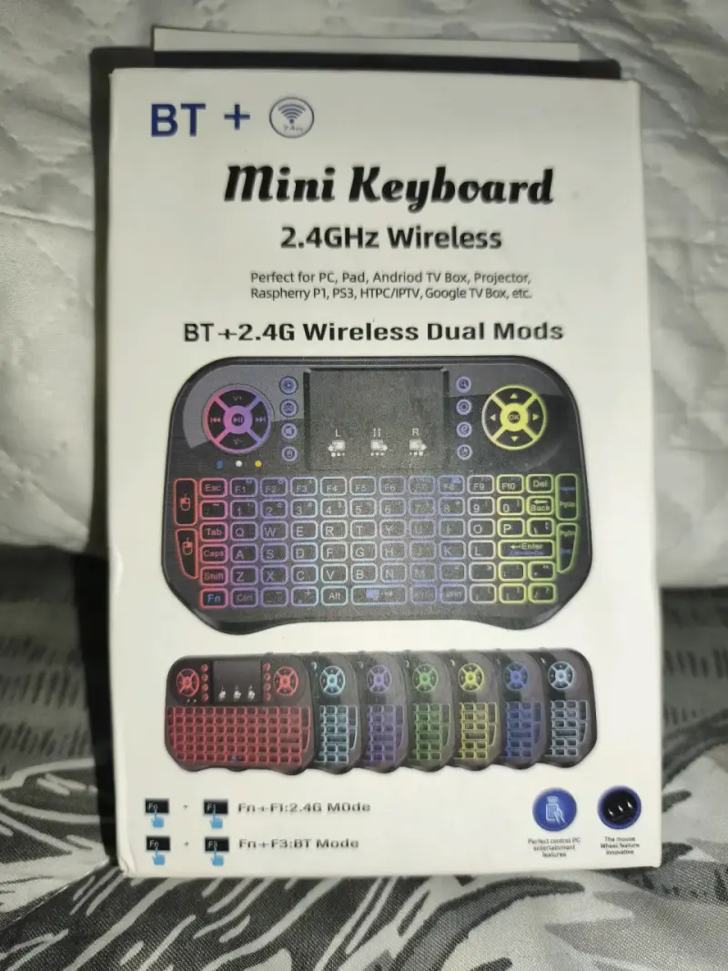 Mini teclado inalámbrico Bluetooth y 2.4GHz - 1