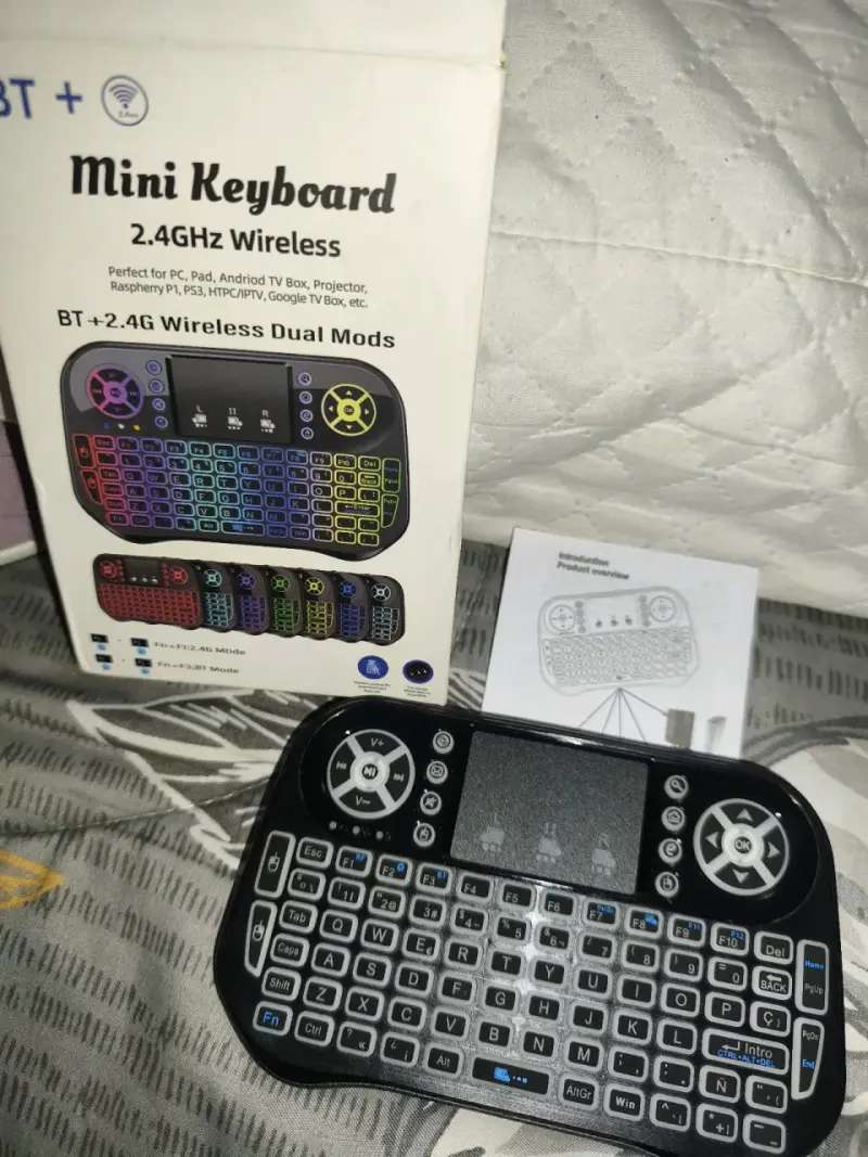 Mini teclado inalámbrico Bluetooth y 2.4GHz - 2
