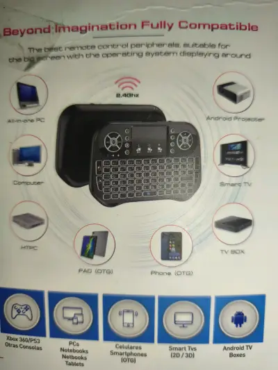 Mini teclado inalámbrico Bluetooth y 2.4GHz - miniatura 3