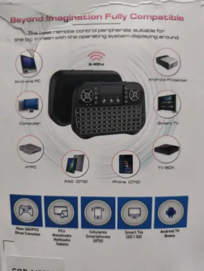 Mini teclado inalámbrico Bluetooth y 2.4GHz - miniatura 6