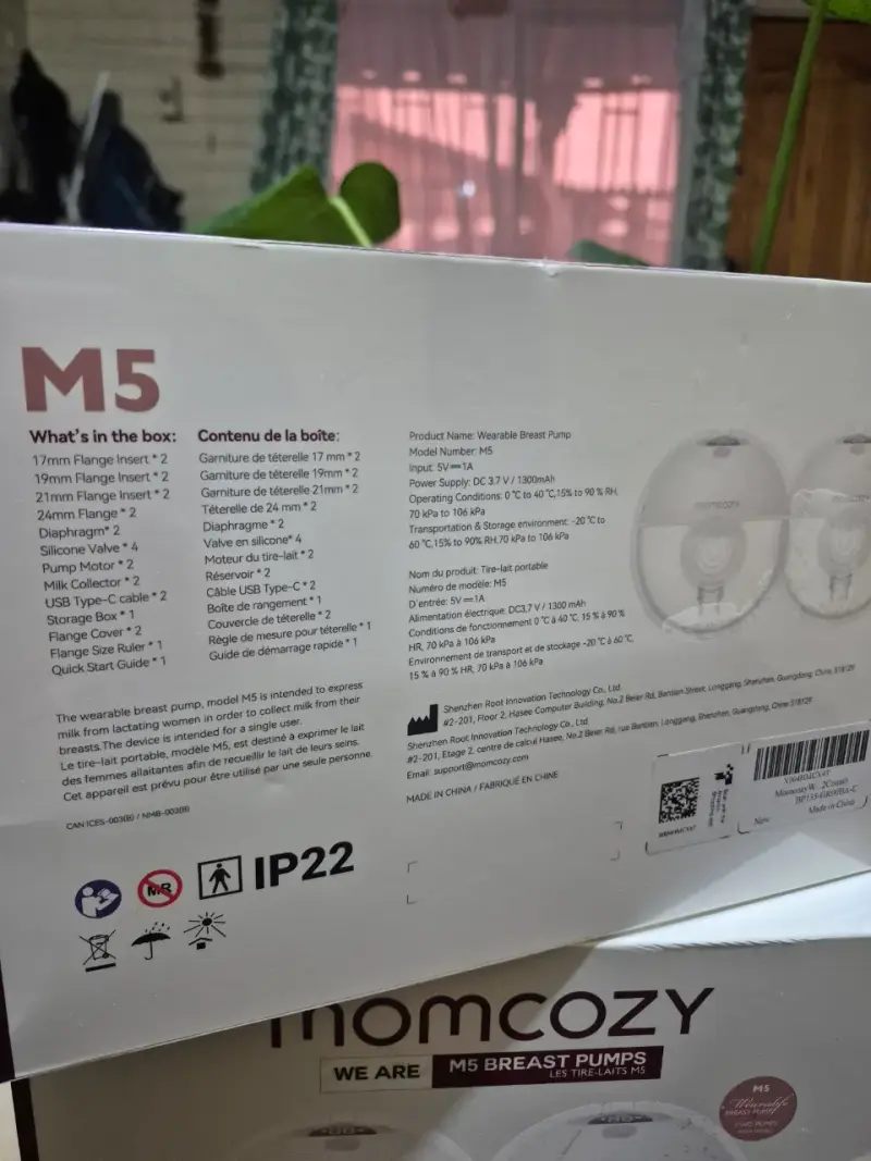 Extractor de leche Momcozy M5 - 3