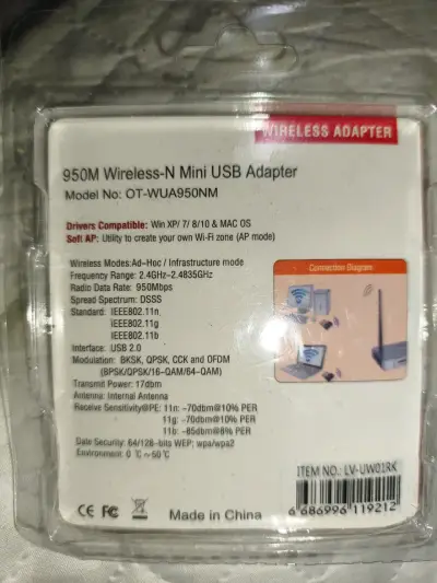 Adaptador USB Wireless-N 950M - miniatura 5