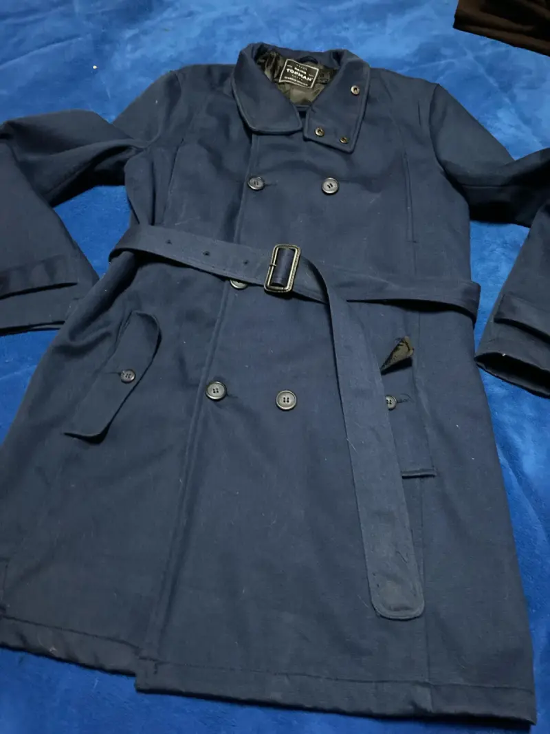 Trench coat azul marino - 2