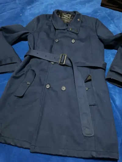 Trench coat azul marino - miniatura 2