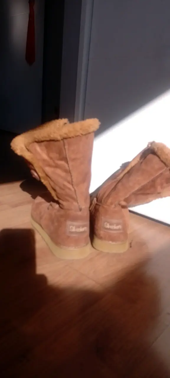 Botines de invierno marrones con forro - 3