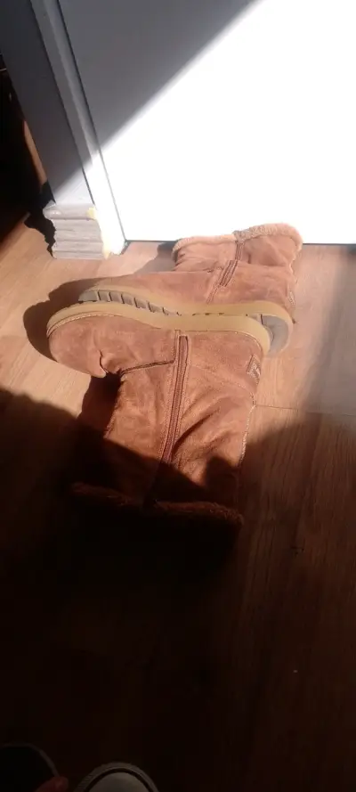 Botines de invierno marrones con forro - miniatura 4