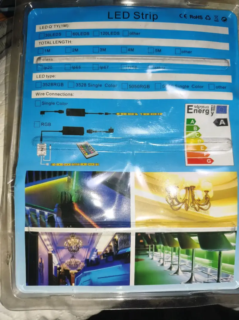 Tira LED RGB con control remoto - 2