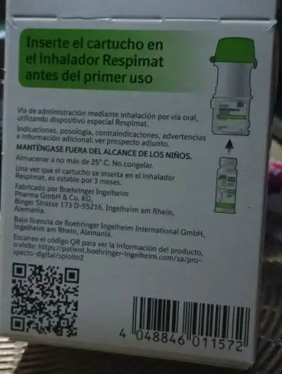 Cartucho para inhalador Respimat - miniatura 1