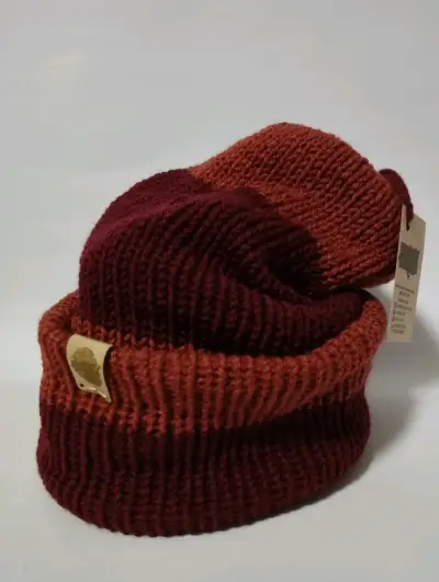 Gorro tejido dobles bicolor - miniatura 1