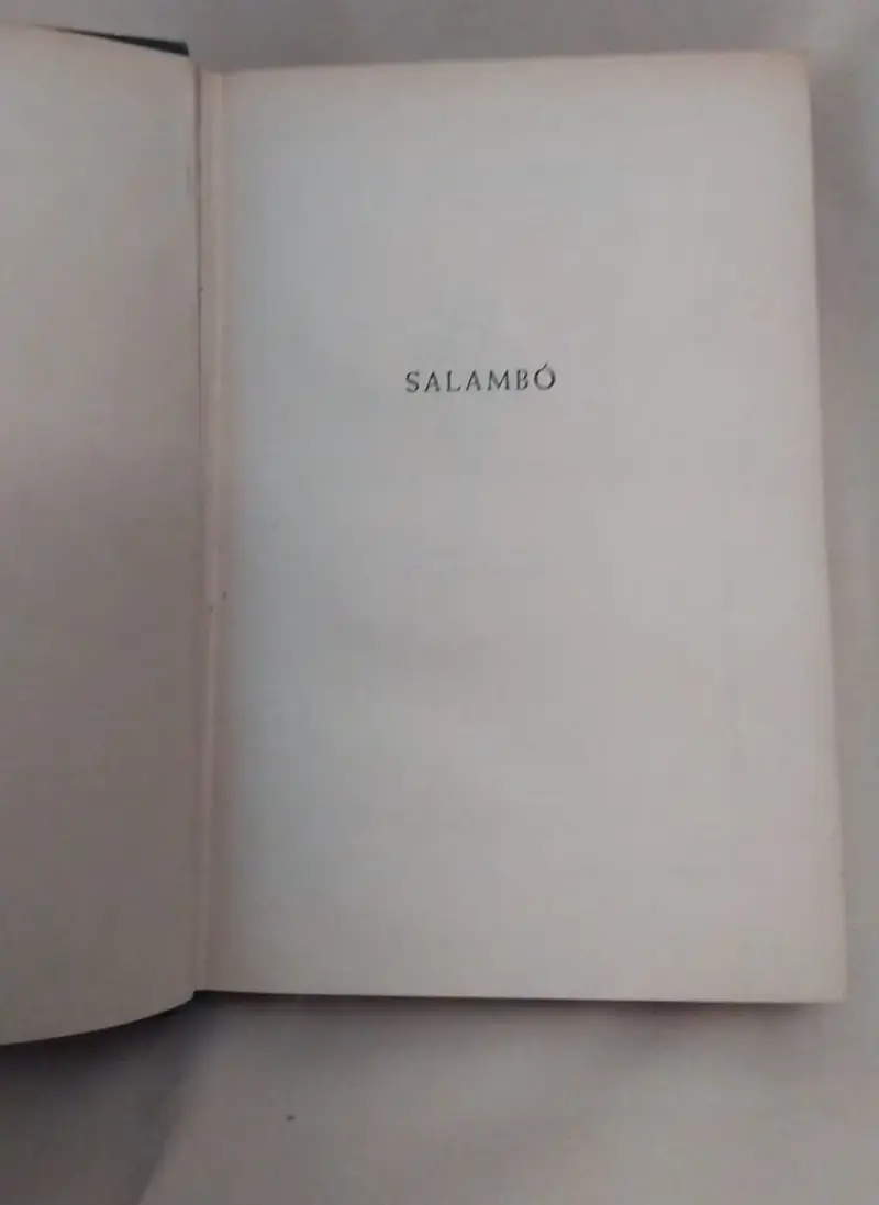Libro Salambó - 2