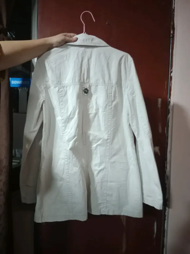 Abrigo Cardigan de gabardina - 2