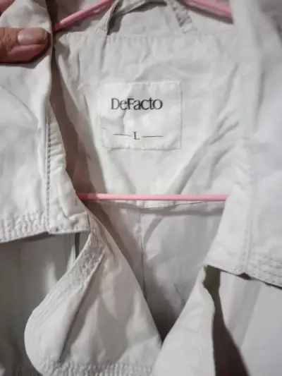 Abrigo Cardigan de gabardina - miniatura 3